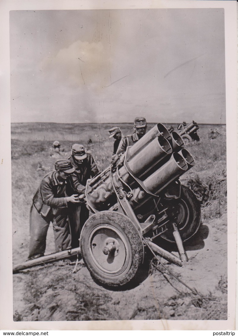 WERFER IM OSTEN   FOTO DE PRESSE WW2 WWII WORLD WAR 2 WELTKRIEG Aleman Deutchland - Guerra, Militares