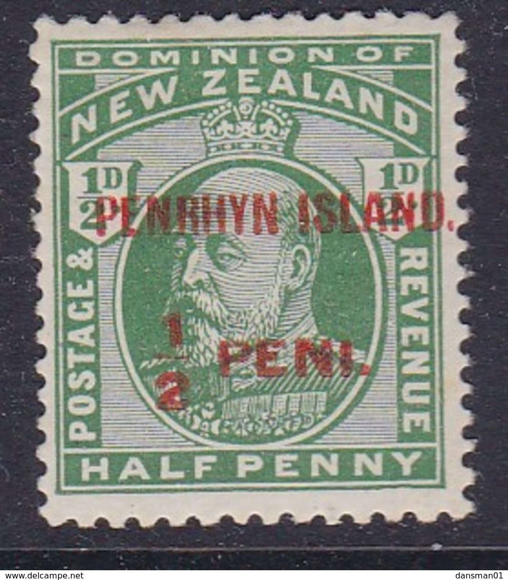 Penrhyn Island 1914 Sc 13 Mint Hinged - Penrhyn