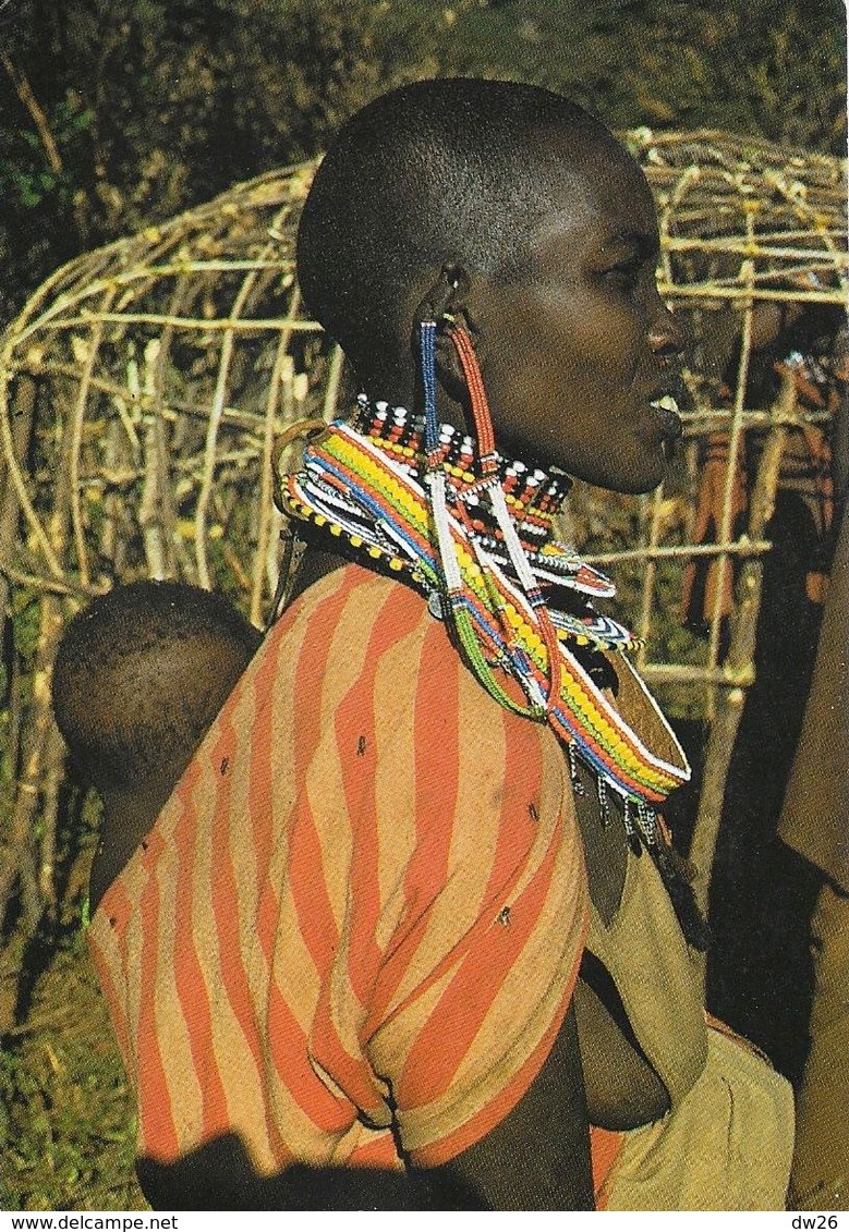 Femme Masaï, Kenya 1972 - Photo Albert Robillard Dédicacée - Afrique