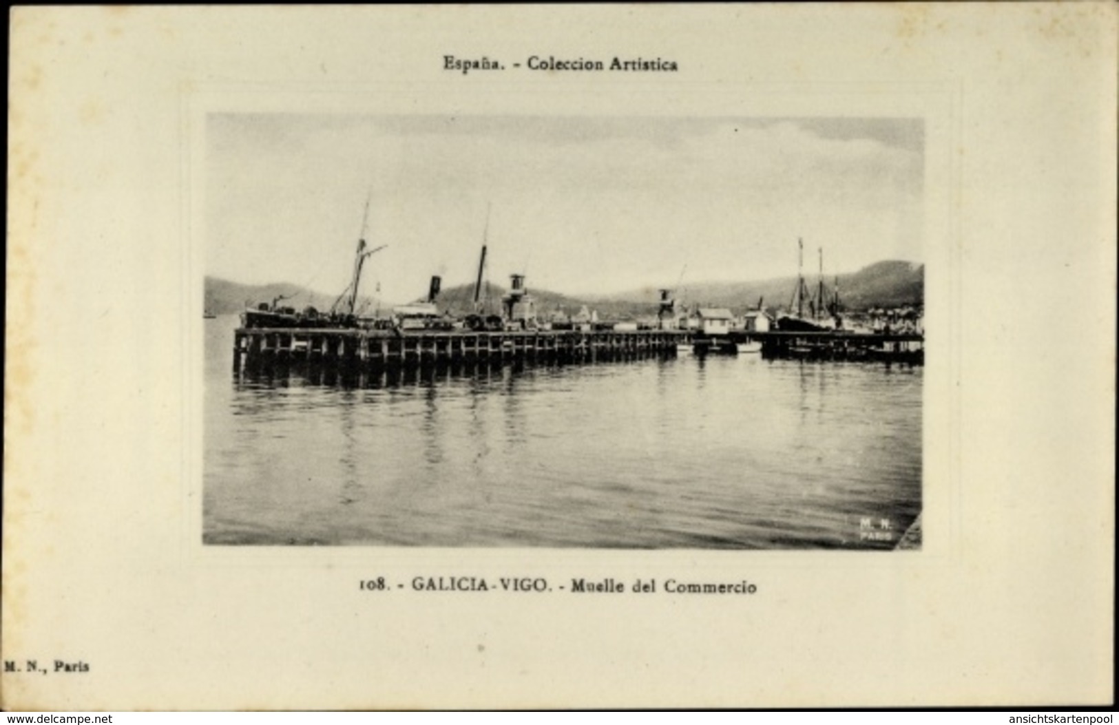 Cp Vigo Galicien Spanien, Muelle Del Commercio, Hafenpartie - Autres & Non Classés