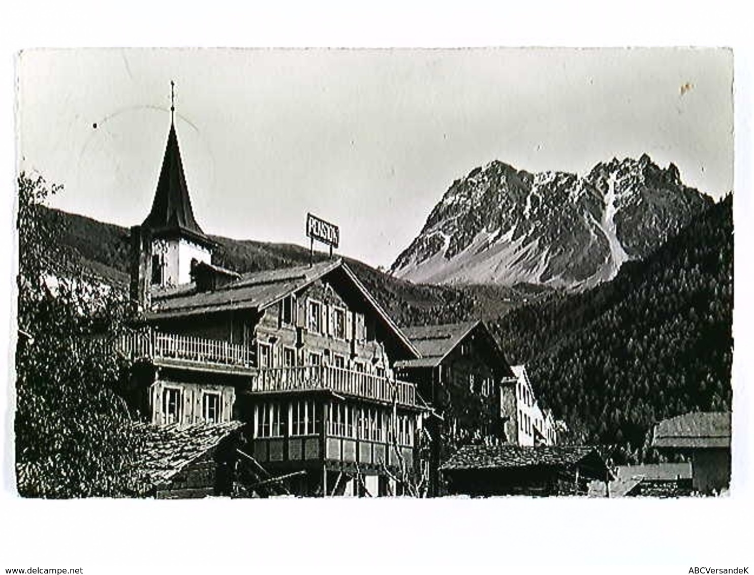 St. Luc, Le Tounot, Pension Favre, AK, Gelaufen 1949 - Saint-Luc