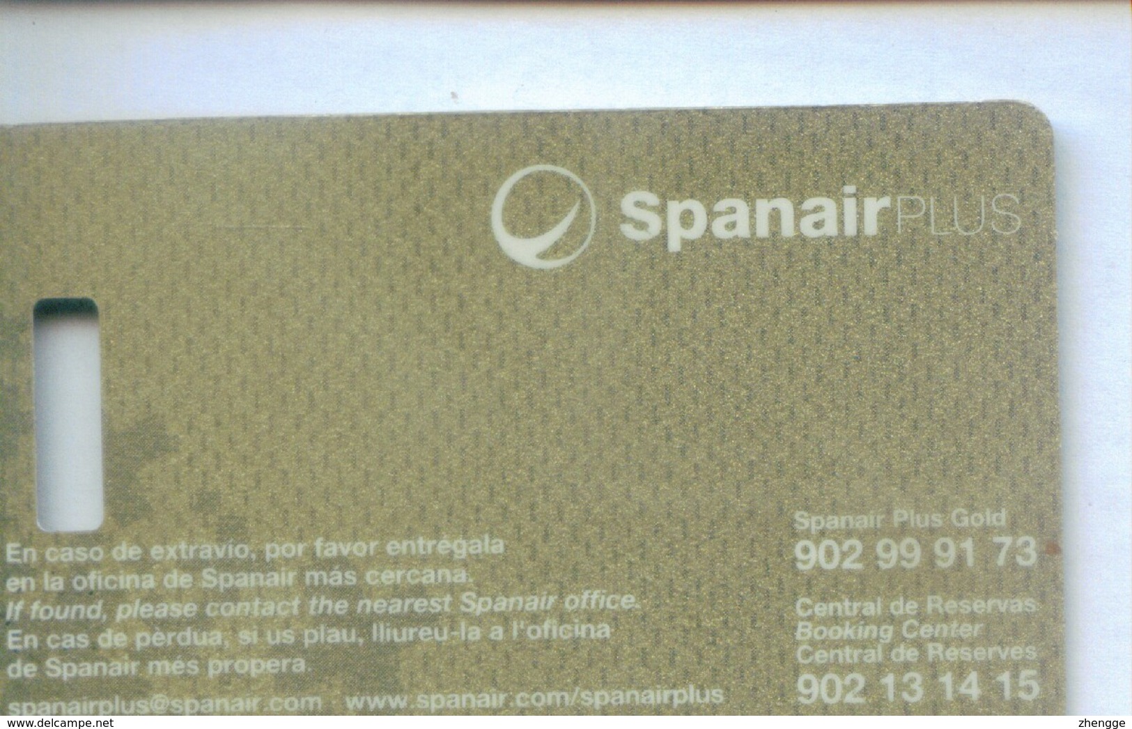 Spain Airlines Cards, Spanair  (1pcs) - Non Classés