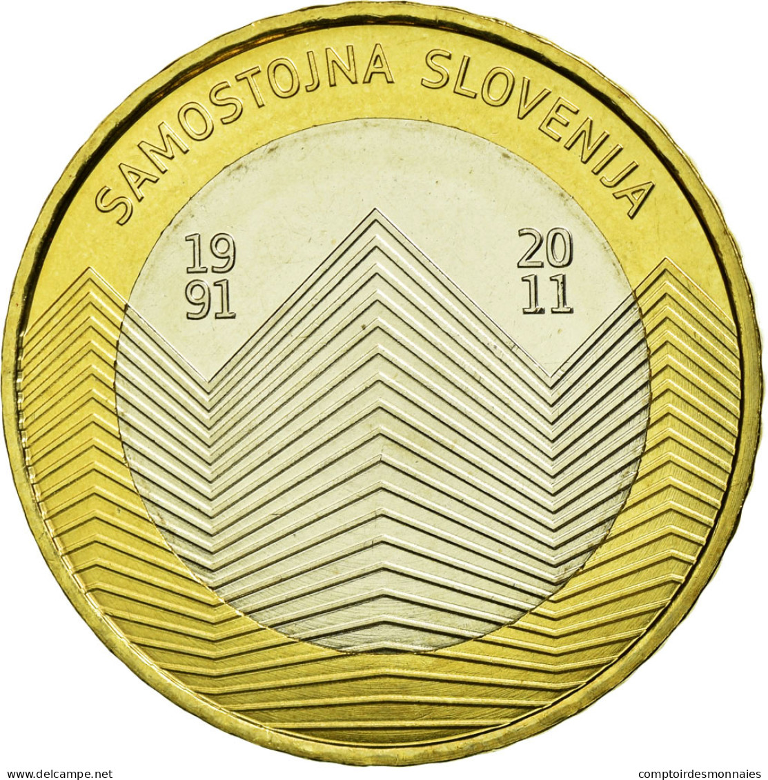 Monnaie, Slovénie, 3 Euro, 2011, SPL, Bi-Metallic, KM:101 - Slowenien