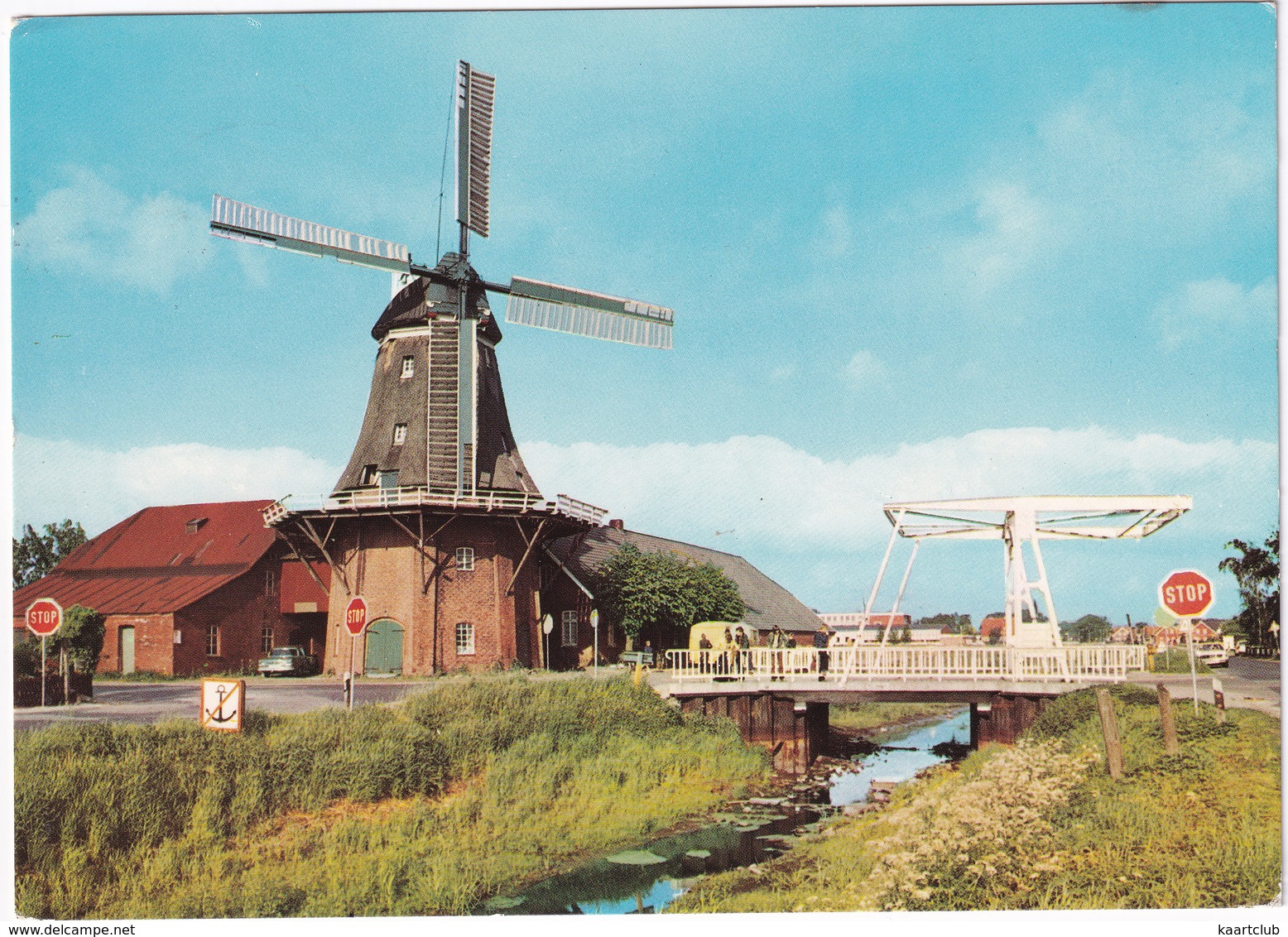 Großefehn: 2 Stöckige Galeriewindmühle Mit Windrose Und Jalousieflügel - Mühle In Ostfriesland - (D.) - Aurich