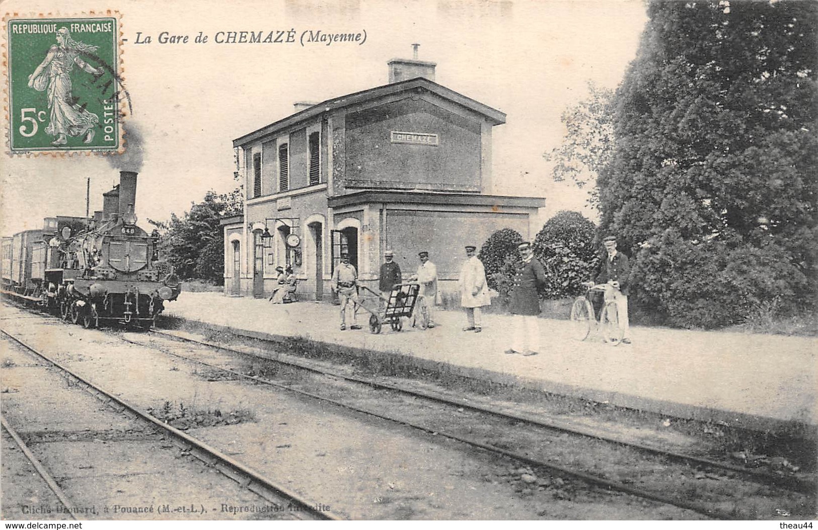 ¤¤   -   CHEMAZE    -  La Gare   -  Train , Chemin De Fer  -   ¤¤ - Autres & Non Classés