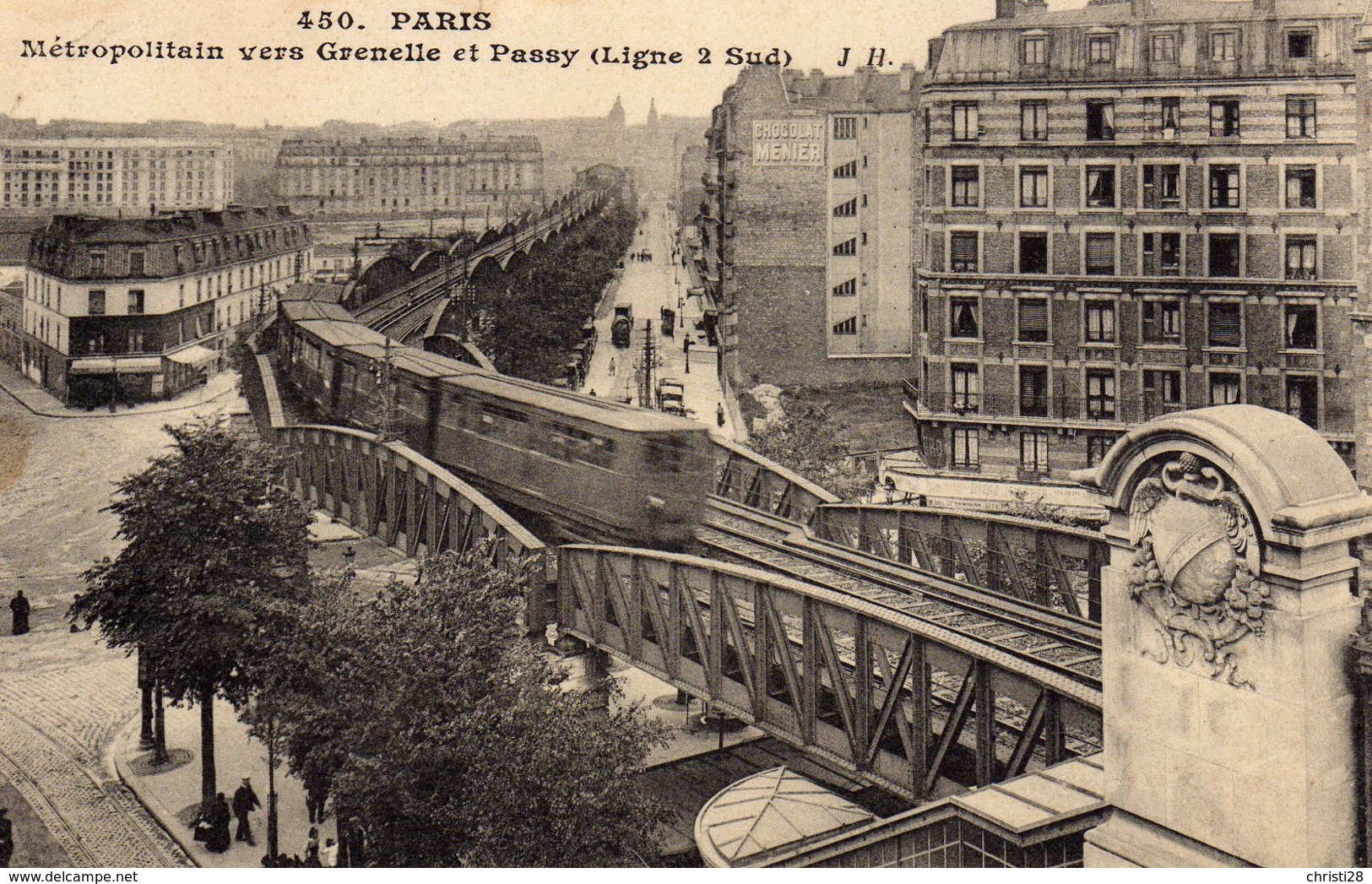 DPT 75 PARIS Métropilitain Vers Grenelle Et Passy (ligne 2 Sud) - Pariser Métro, Bahnhöfe