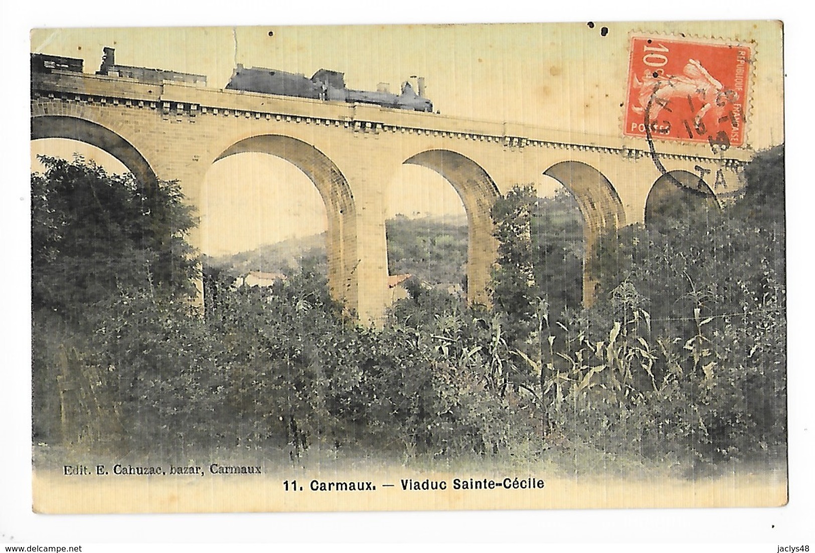 CARMAUX  (cpa 81)  Viaduc Sainte-Cécile   -  F 1 - Carmaux