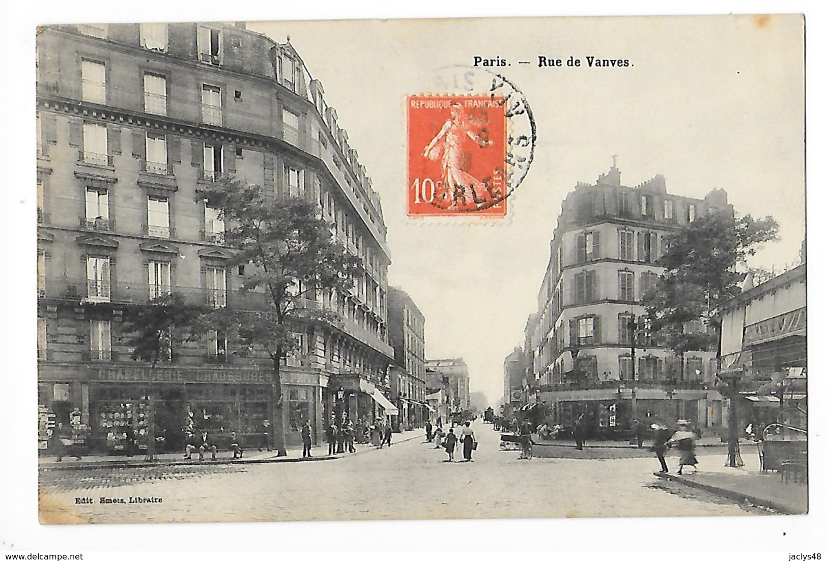 PARIS  (cpa75)  Rue De Vanves   ## Vue RARE ##   -  F 1 - Arrondissement: 14