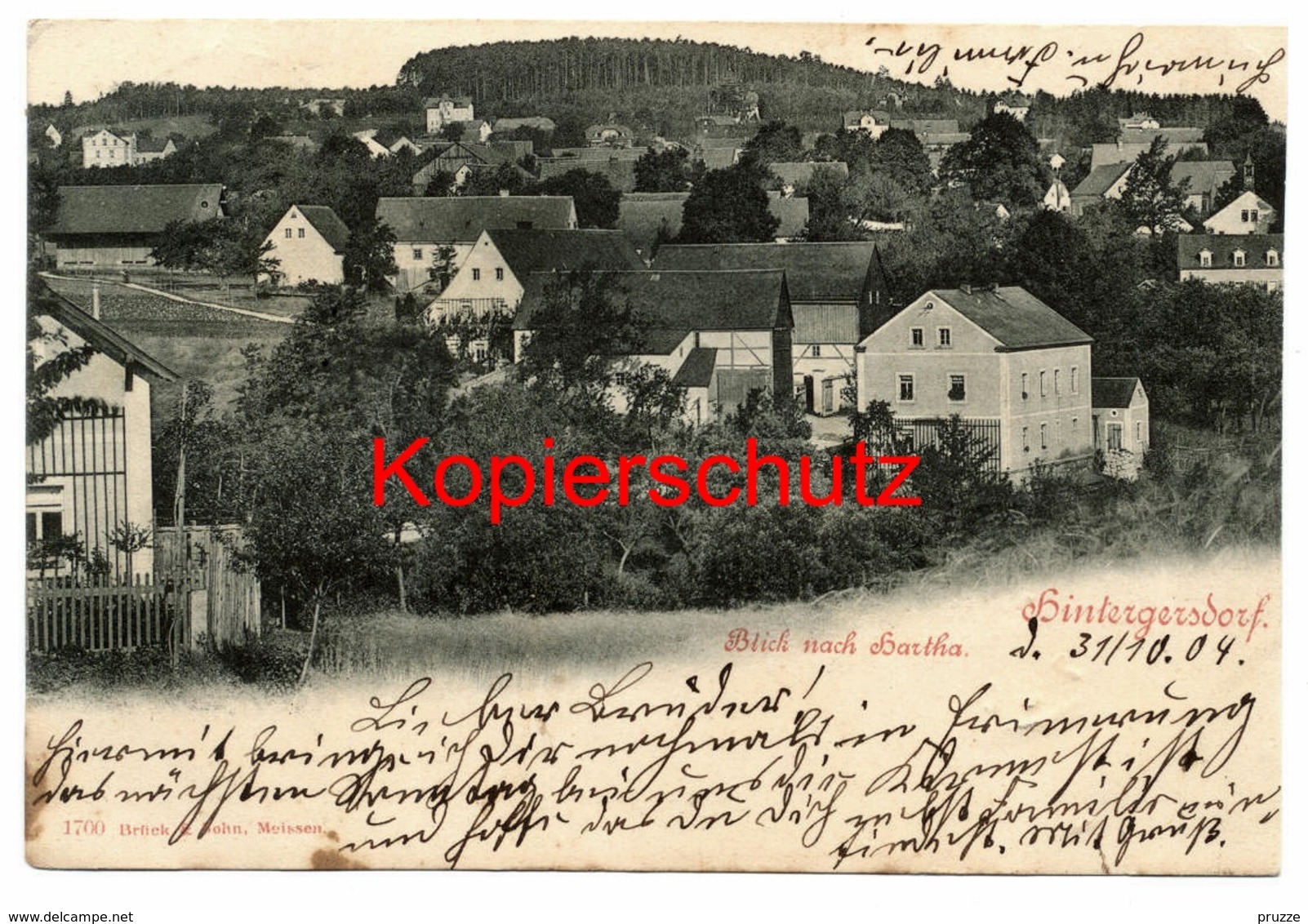 Hintergersdorf ( Gersdorf ) 1904 - Nach Kemnitz In Oberlausitz - Gersdorf
