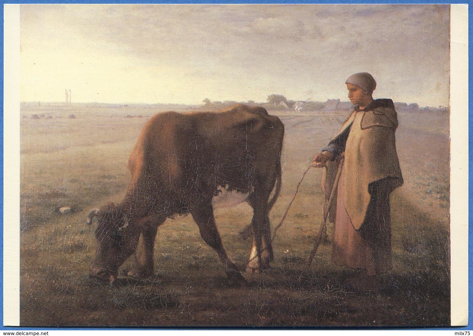 Jean-François MILLET - La Gardeuse De Vache (1858) - Peintures & Tableaux
