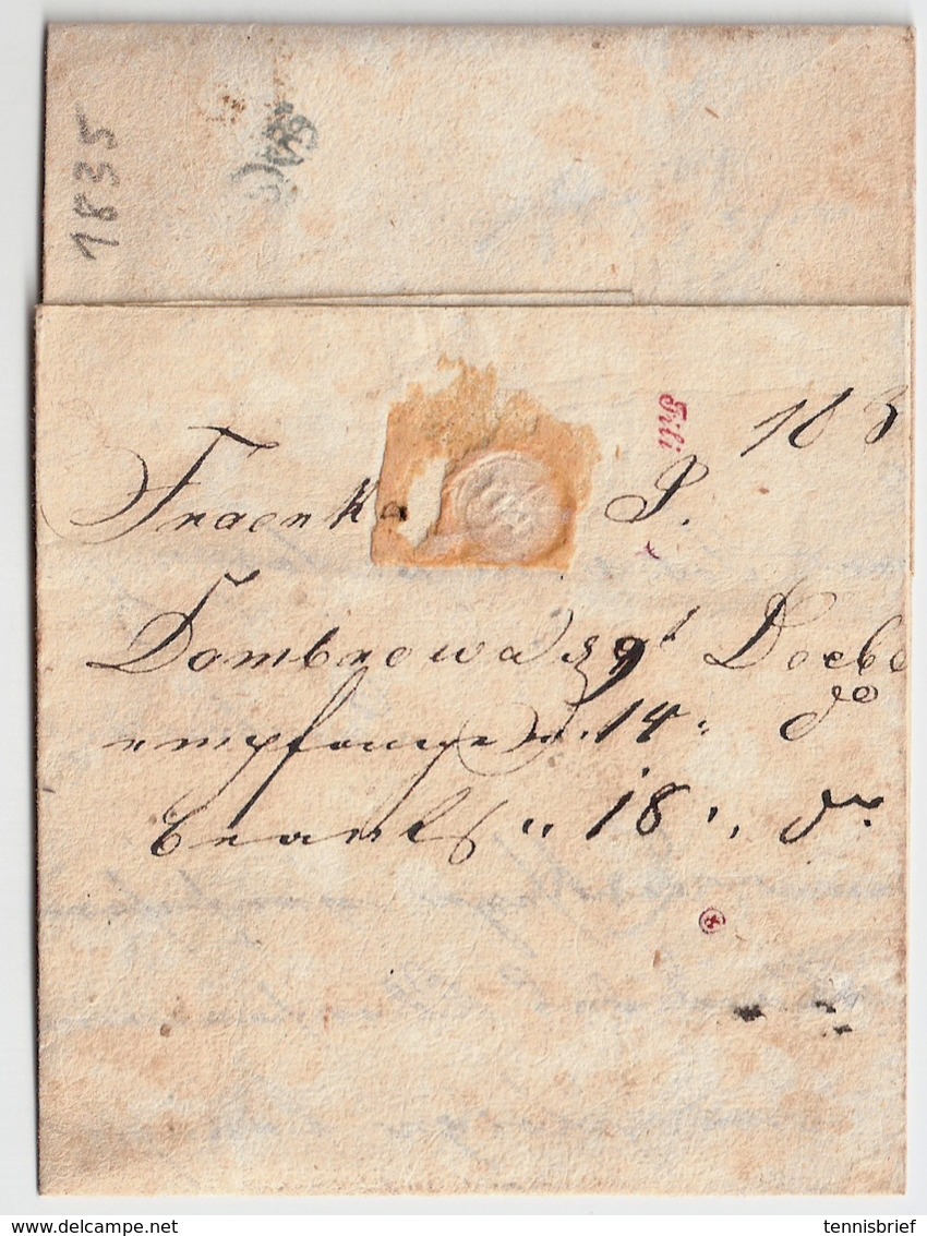 1835, " TARNOW " Rot   , Gallizien #a1677 - ...-1850 Voorfilatelie