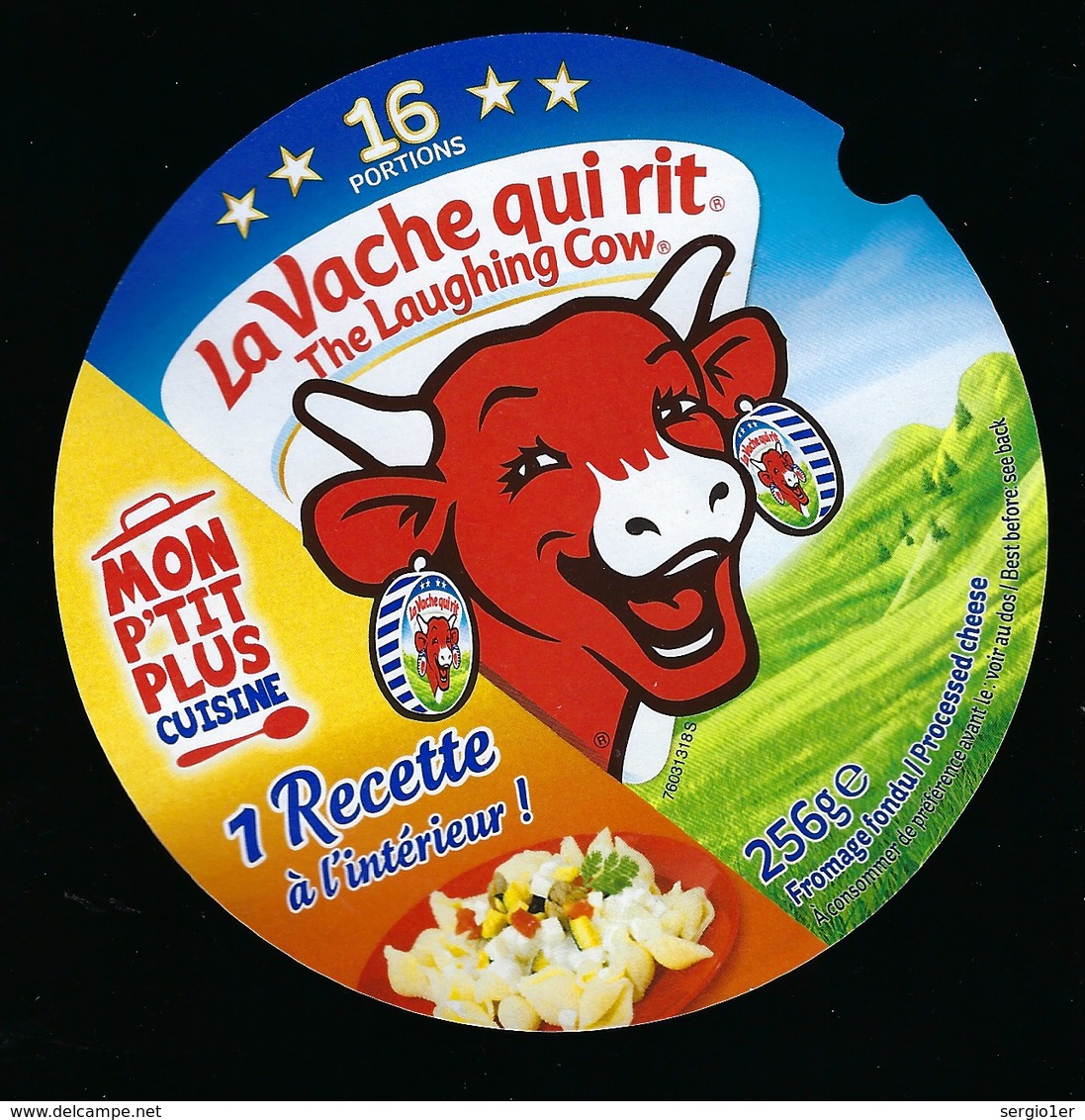 Etiquette Fromage  La Vache Qui Rit The Laughing Cow Mon Petit Plus Cusine 16 Portions - Fromage