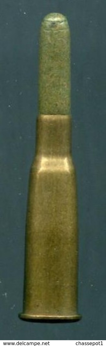 Une Cartouche 8 Mm Lebel à Blanc Mle 1897 - Balle Papier Vert - Armes Neutralisées