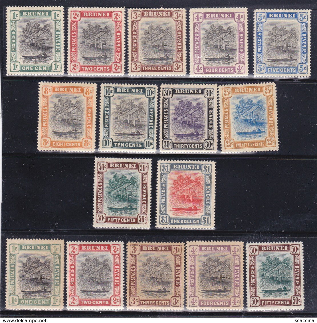 Brunei-1907  Serie Cpl. 11 Val. Yv. 13.-23  MLH- *+6 Val. Non Calcolati - Brunei (...-1984)