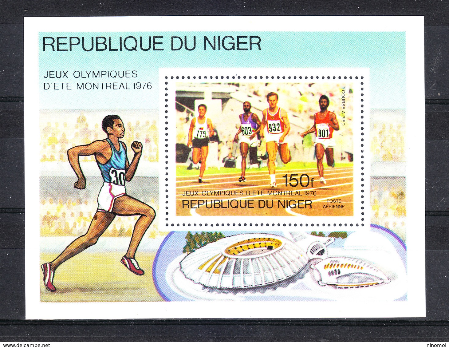 Niger   -  1976. Montreal Olimpica. Sprinters. BF MNH - Summer 1976: Montreal