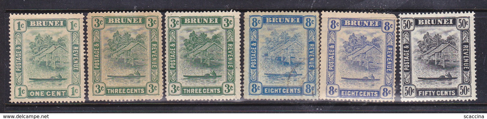 Brunei-1908 - 47 Insieme 48 Francobolli Tra I N°/n° Yv. 24 E 74 - Brunei (...-1984)