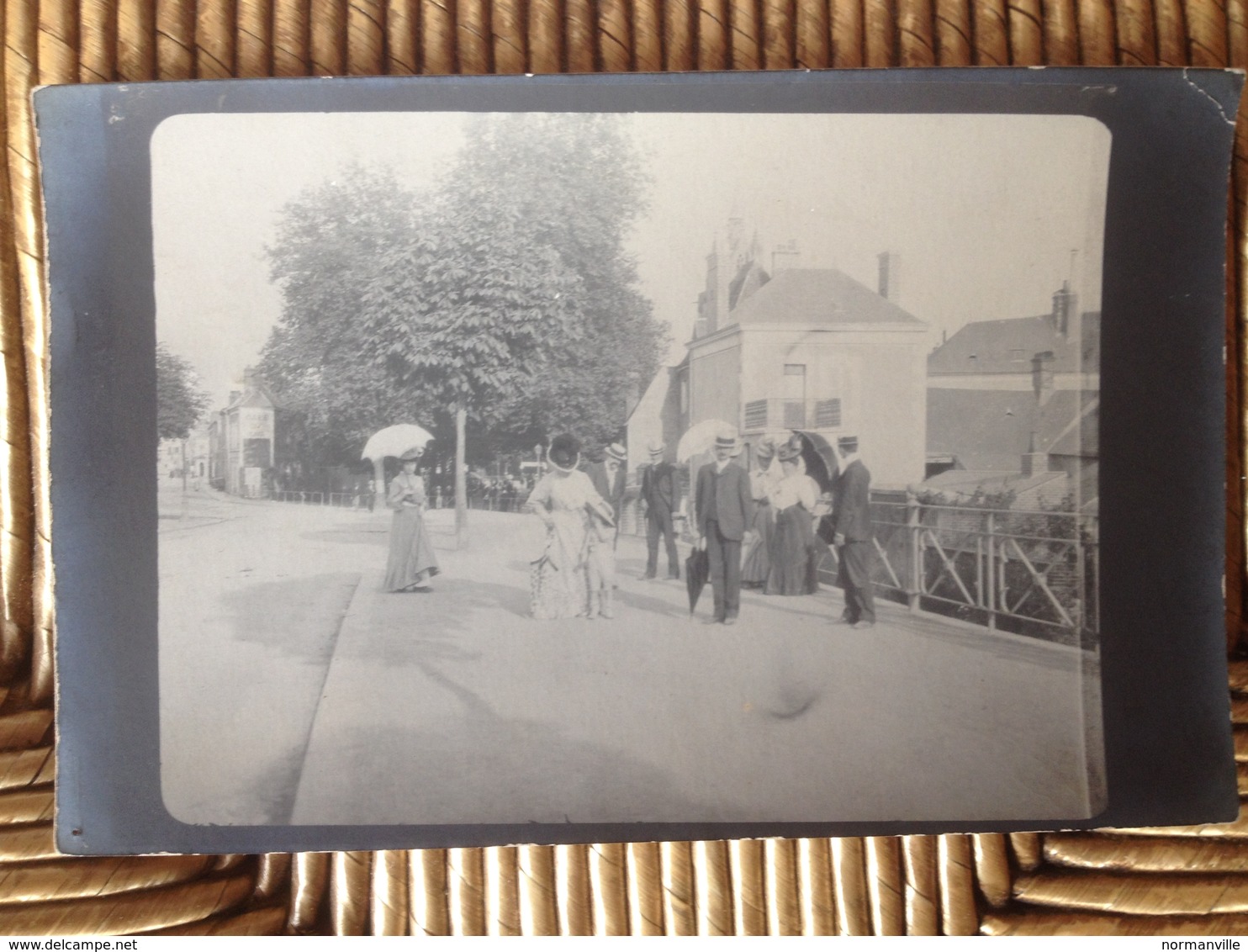 Carte Photo Prise Sur Le Premier Pont à L'entrée De L'Avenue De La République à La Ferté Bernard. - La Ferte Bernard