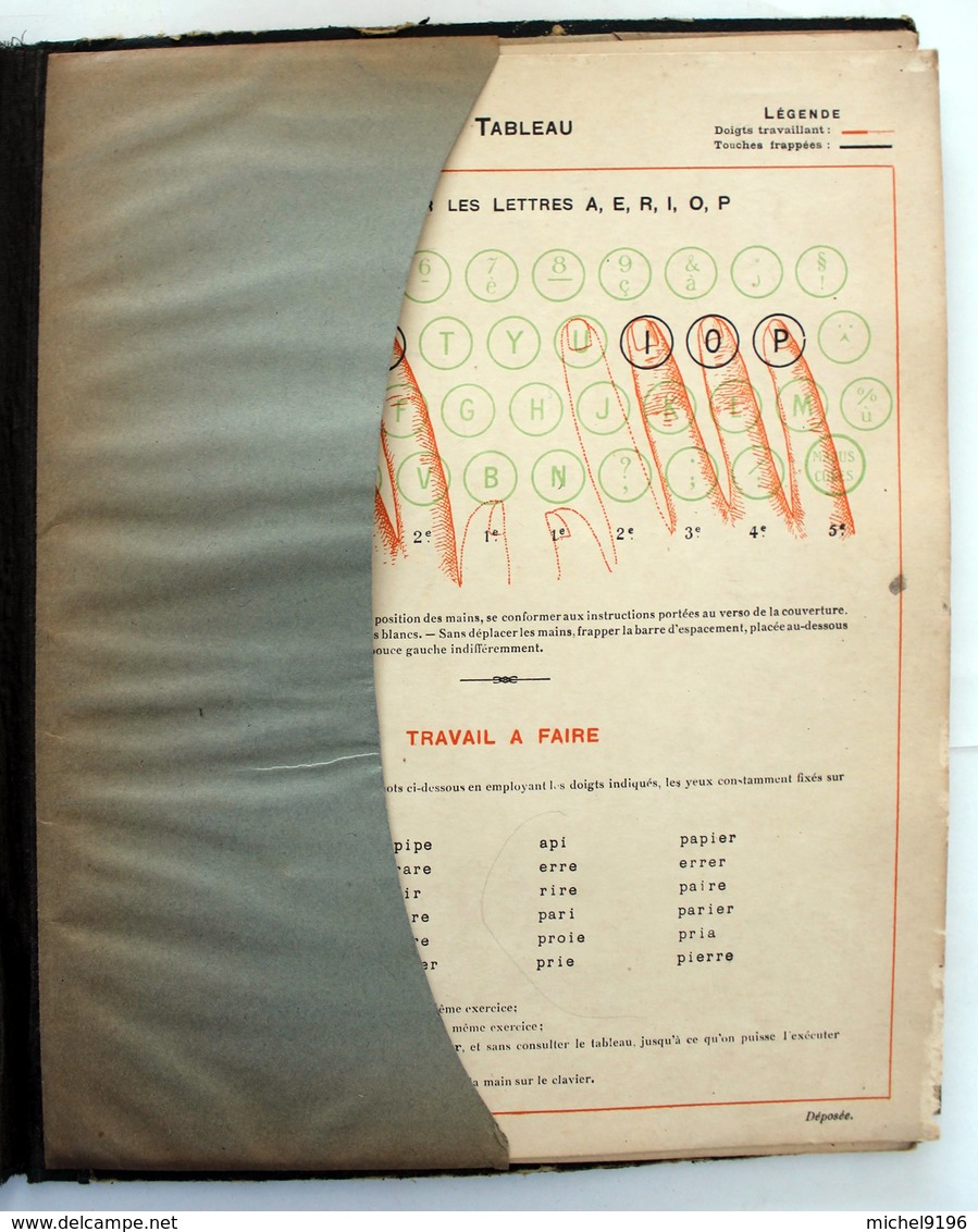 Methode De Dactylographie.de L'Ecole Pigier à Paris - Petits Métiers
