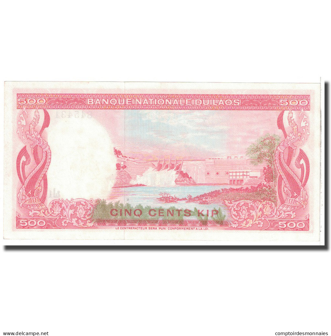 Billet, Lao, 500 Kip, 1974, KM:17a, SPL - Laos