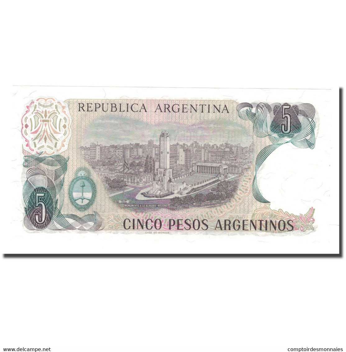 Billet, Argentine, 5 Pesos Argentinos, KM:312a, NEUF - Argentine