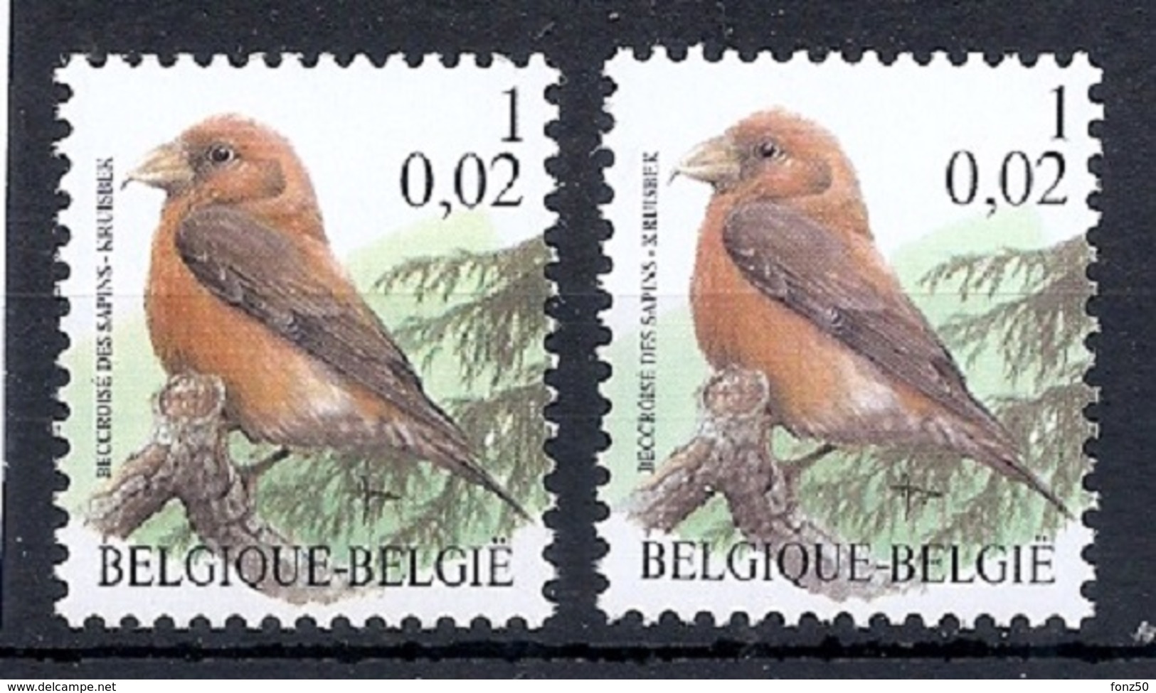 BUZIN  Papier + Kleur Variaties * Nr 2918 * Helder + Dof Fluor Papier * Postfris Xx * - 1985-.. Oiseaux (Buzin)