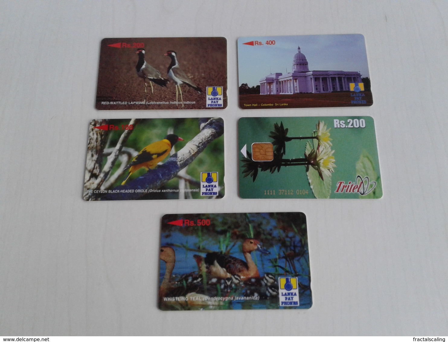 Sri Lanka -  Nice Set Of 5 Phonecards - Sri Lanka (Ceylon)