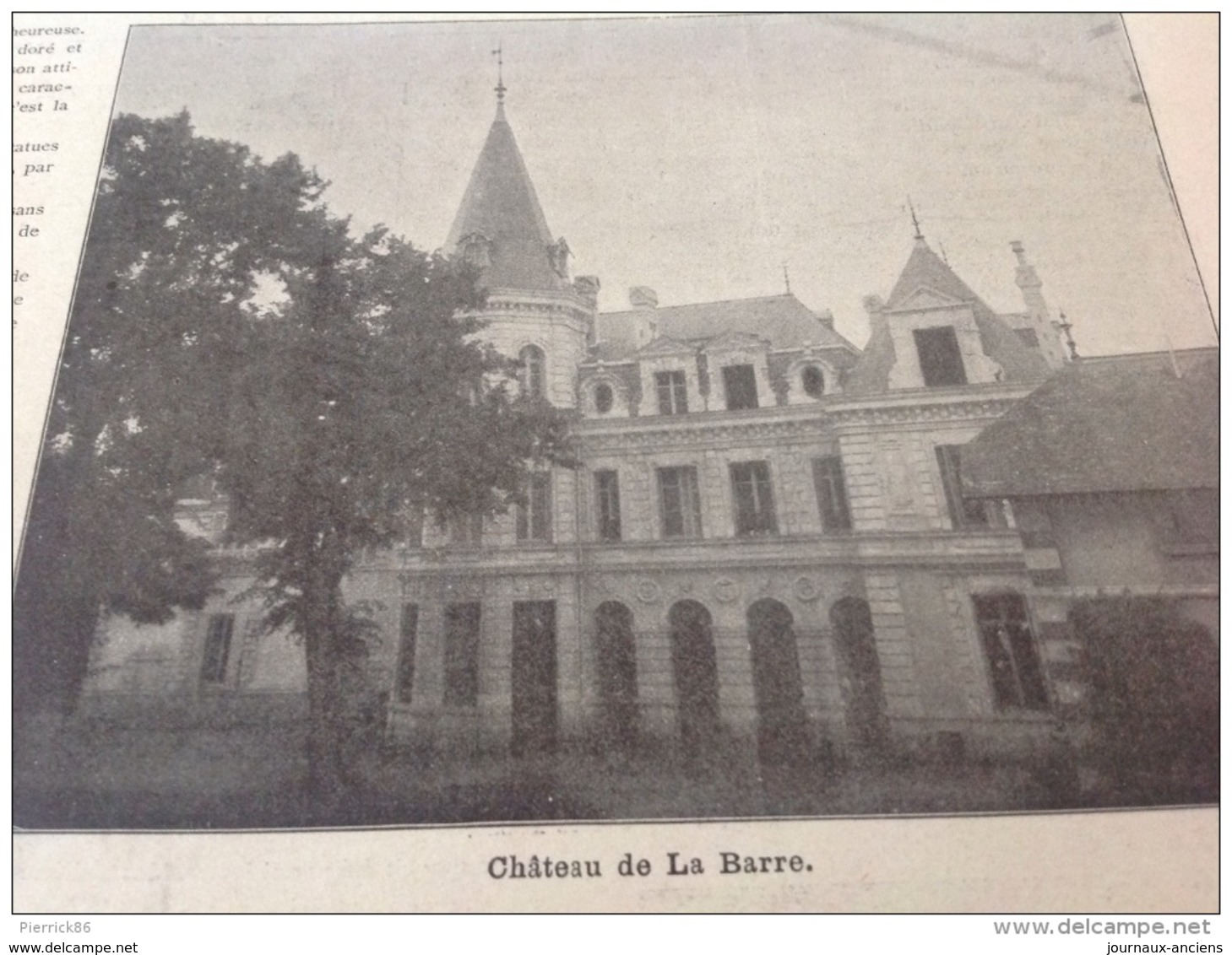 1901 ECOLE DES MOUSSES A CETTE A BORD DE " L'HÉRAULT " - LA NOUVELLE SORBONNE - CHÂTEAU DE LA BARRE  - PARIS INSTANTANÉ