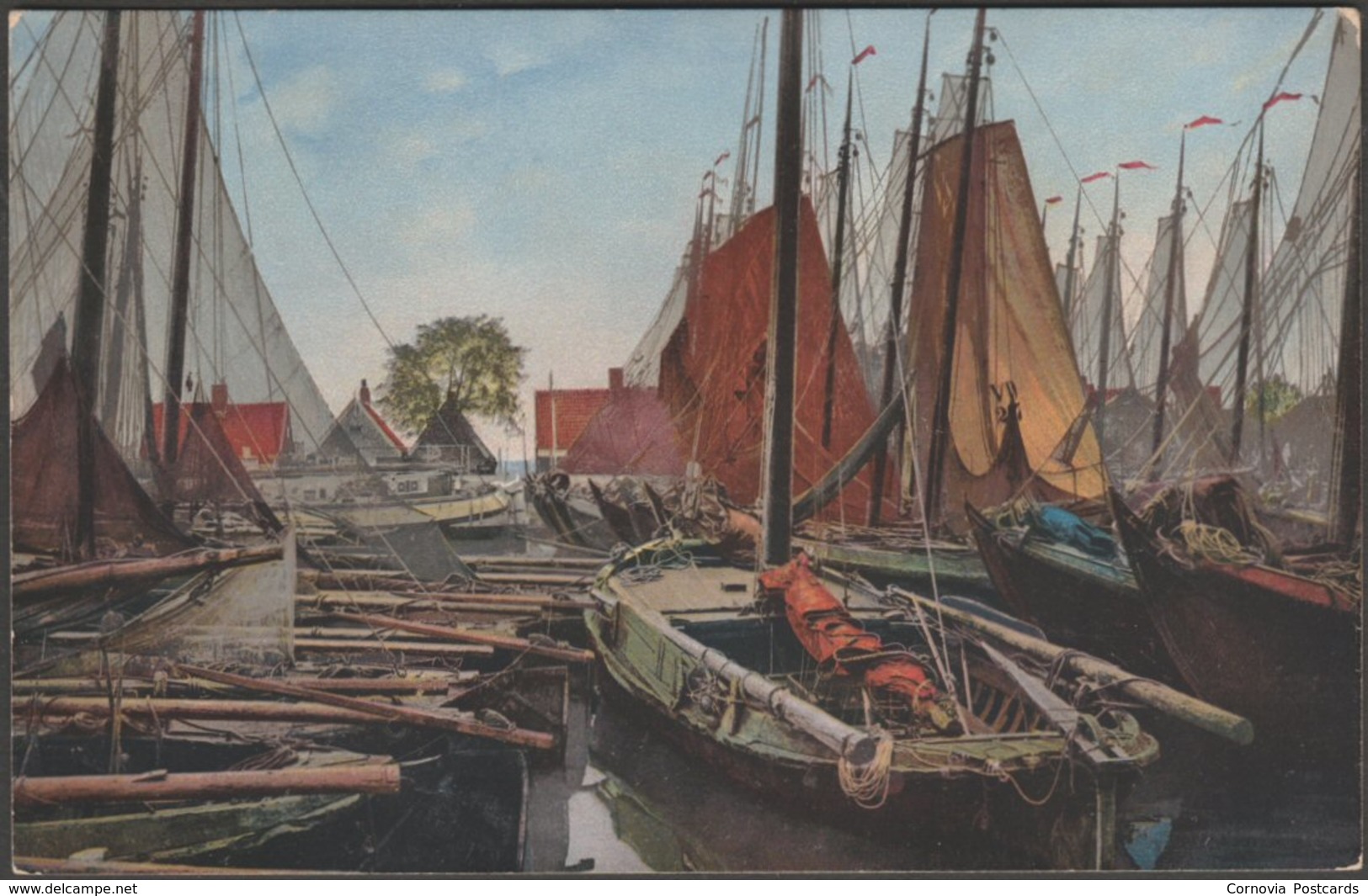 Vissersboten, Volendam, Noord-Holland, C.1900s - Nenke & Ostermaier Briefkaart - Volendam