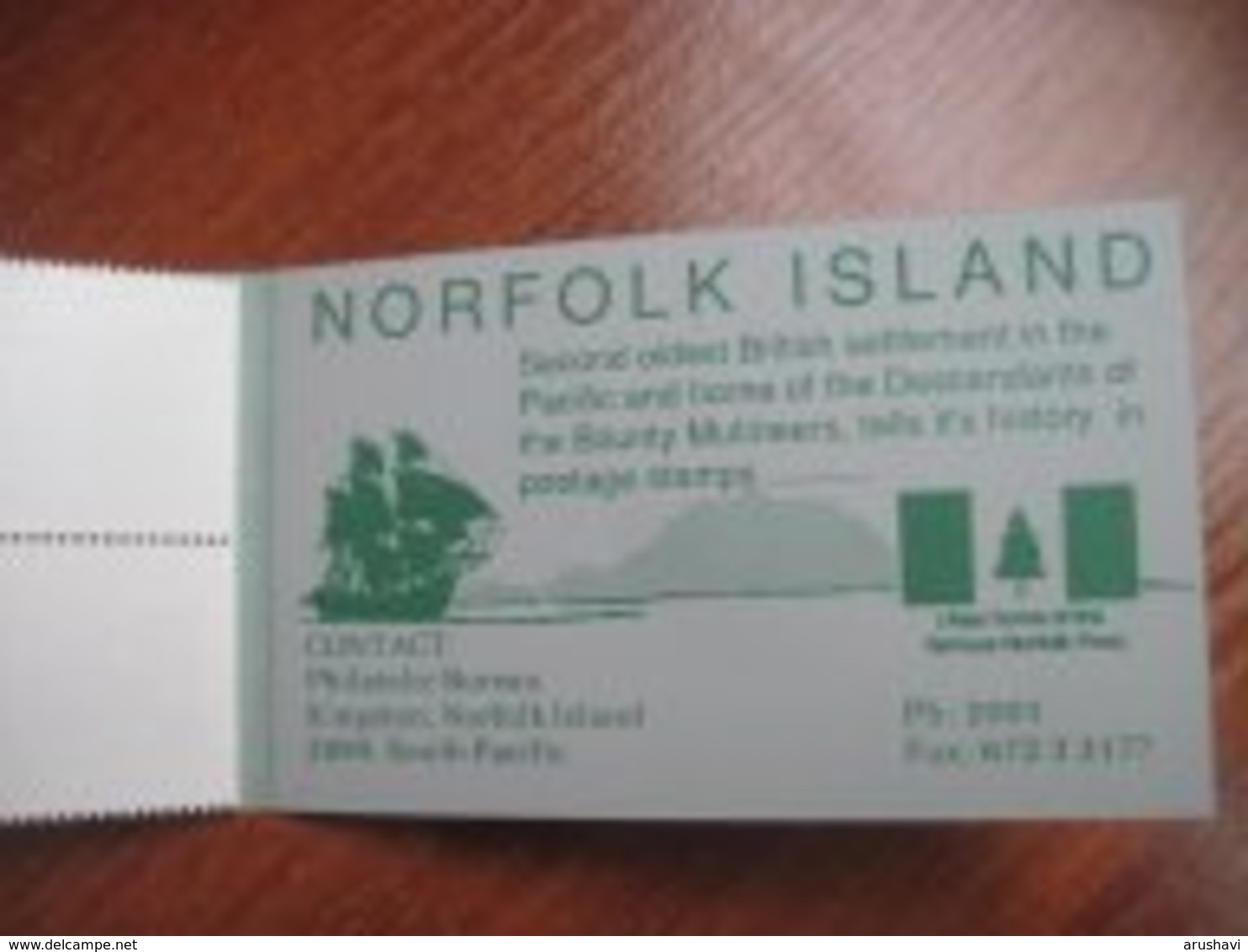 Norfolk 1990  Ships  Booklet Of 10 X 45 Cents MNH - Norfolk Island