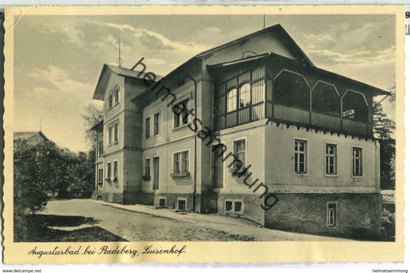 Augustusbad - Radeberg - Luisenhof - Foto-AK - Verlag Otto Schulze Augustusbad - Radeberg