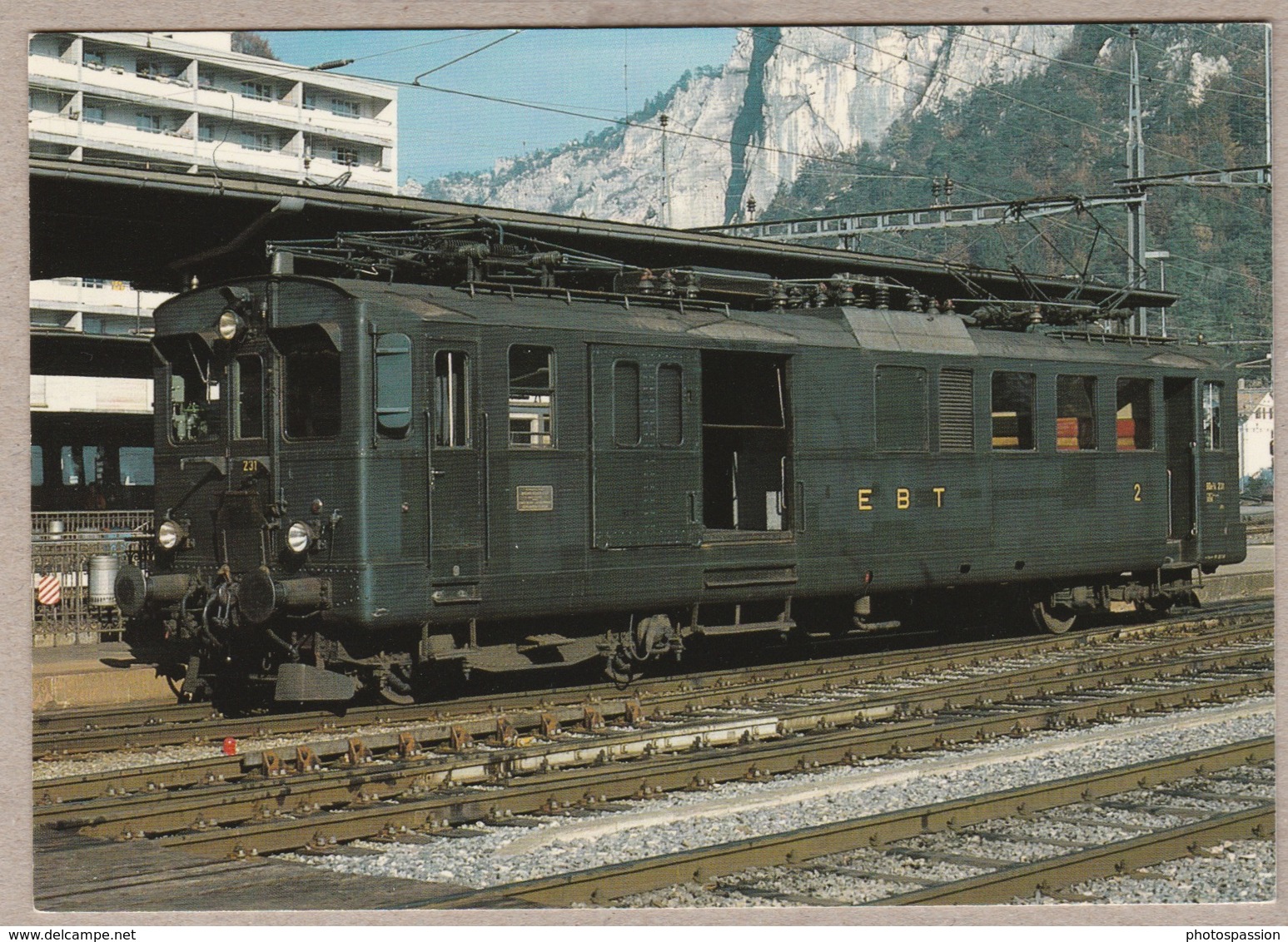 Emmental - Burgdorf - Thun - Bahn (EBT) Triebwagen Moutier Am 4.11.1983 - Trenes