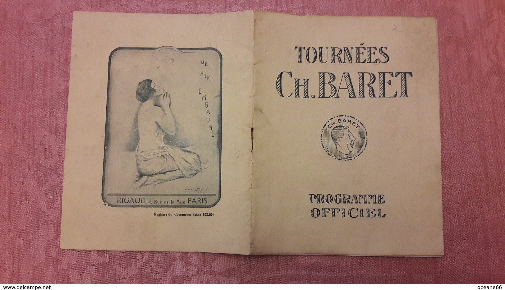 Tournées Ch. Baret Programme Officiel Le Mariage De Mlle Beulemans 1924 Dieudonné Lambret Poitel - French Authors