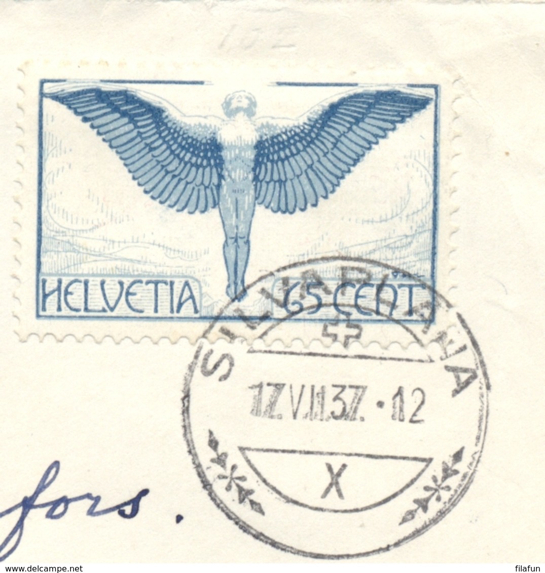 Schweiz - 1937 - 2x Flugpost On Airmail Cover From Silvaplana To Amsterdam / Nederland - Andere & Zonder Classificatie