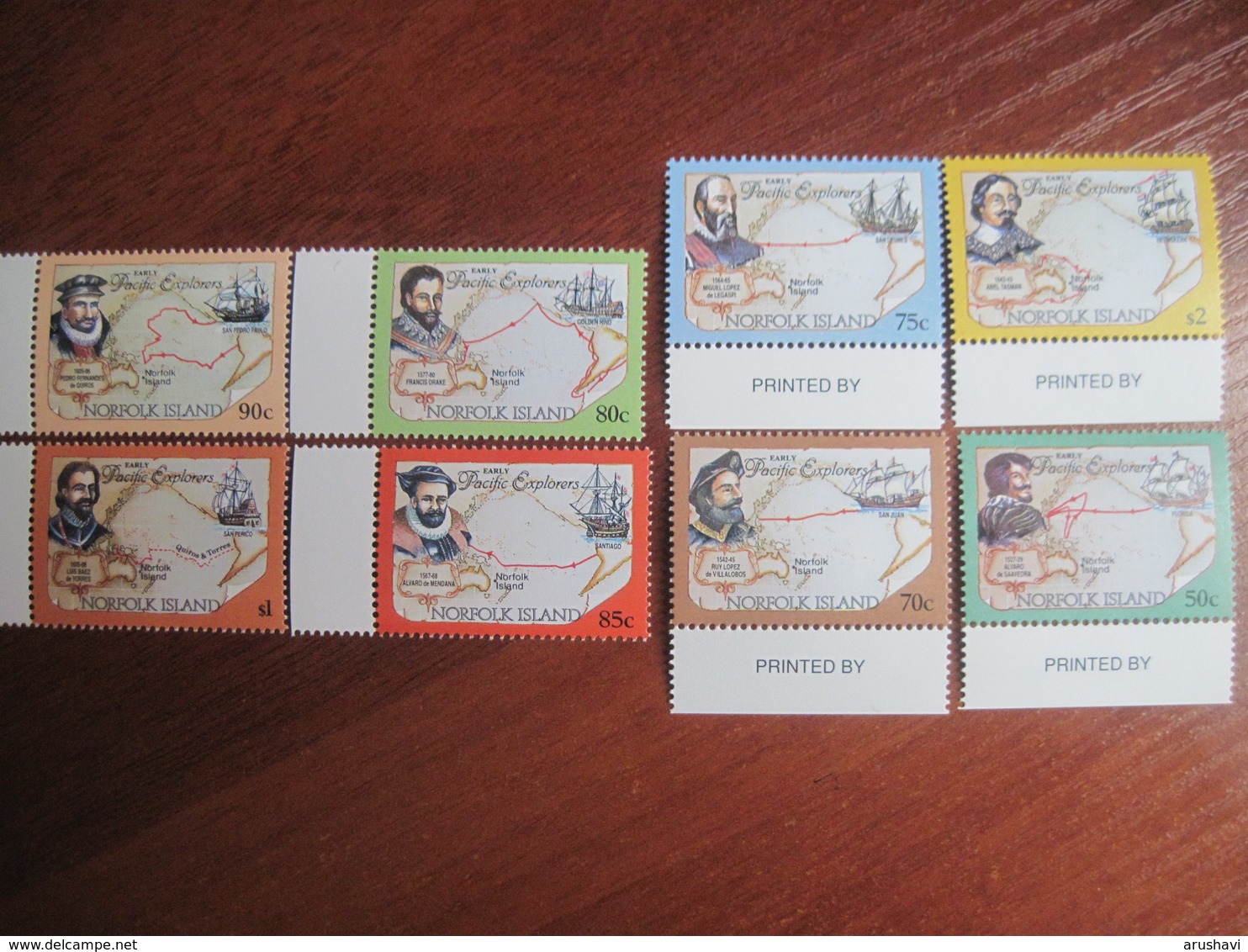 Norfolk Island 1994  Ships Pacific Explorers Two Sets Of 4 MNH - Norfolk Island