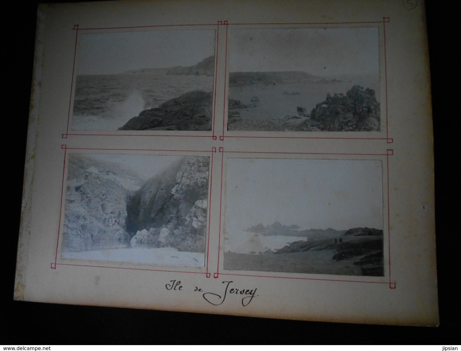 lot de 8 Photos originales en 1896 Ile de Jersey (7) Mont Orgueil Plémont Saint Malo KX