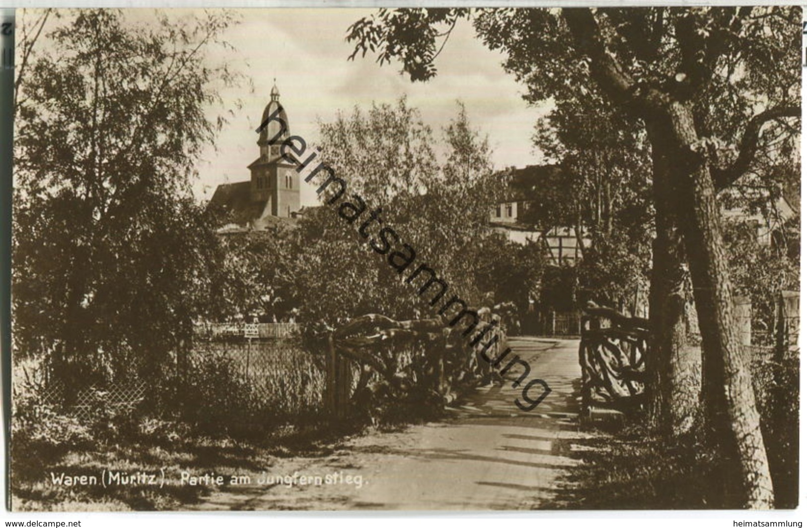 Waren - Am Jungfernstieg - Foto-Ansichtskarte 20er Jahre - Verlag Julius Goldiner Berlin - Waren (Mueritz)