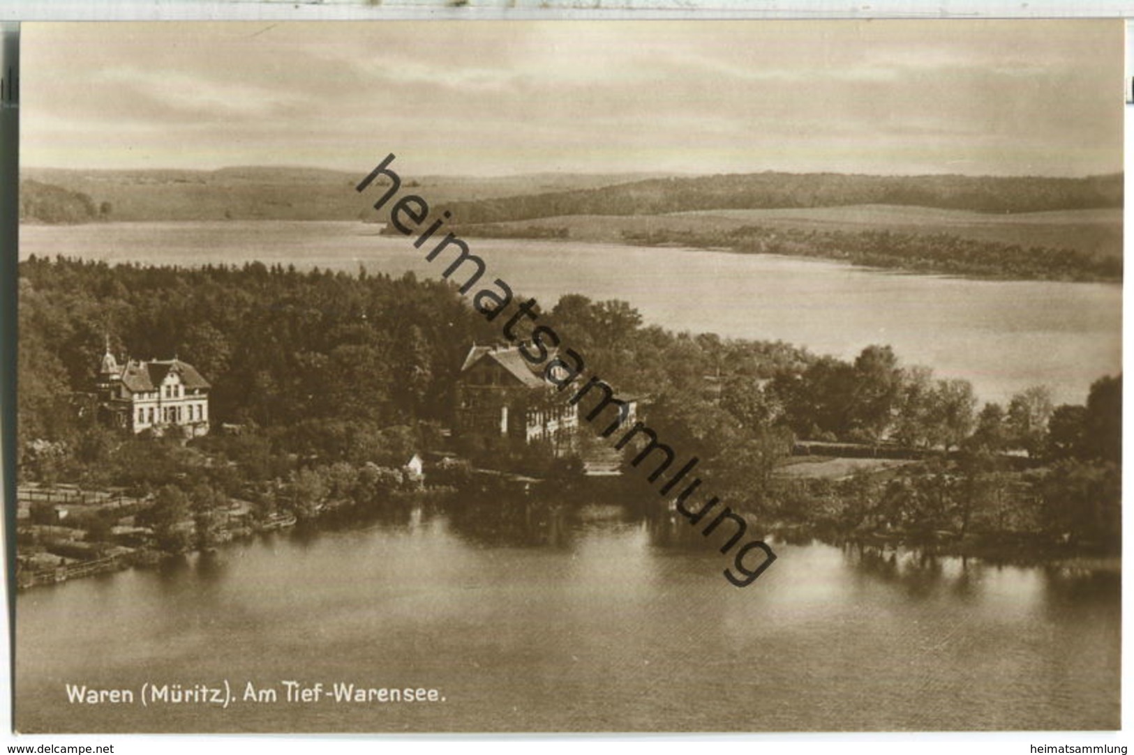 Waren - Am Tief-Warensee - Foto-Ansichtskarte 20er Jahre - Verlag Julius Goldiner Berlin - Waren (Mueritz)