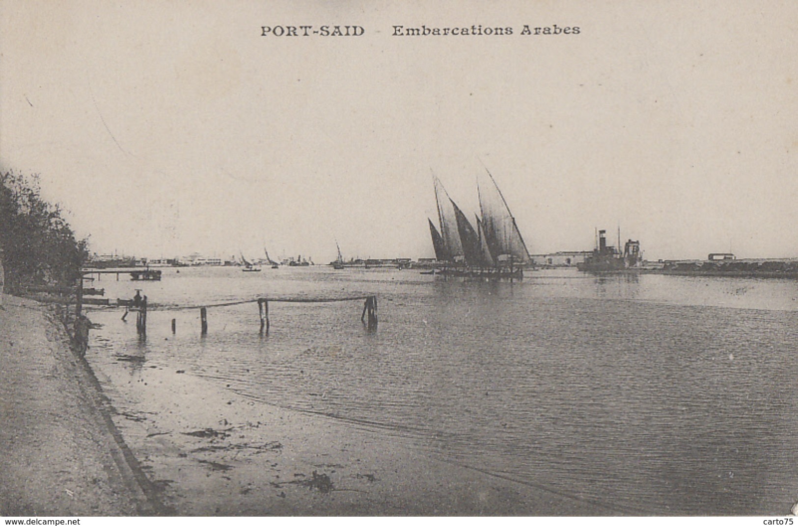 Egypte - Port-Saïd - Embarcations Arabes - Edition Précurseur Messageries Maritimes - Port-Saïd