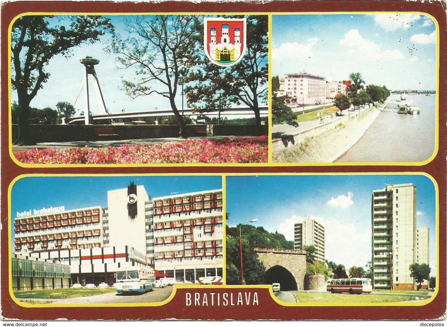 V3410 Bratislava - Dunajske Nabrezie - Interhotel - Tunel Na Nabrezi - Bus Autobus / Non Viaggiata - Slovacchia