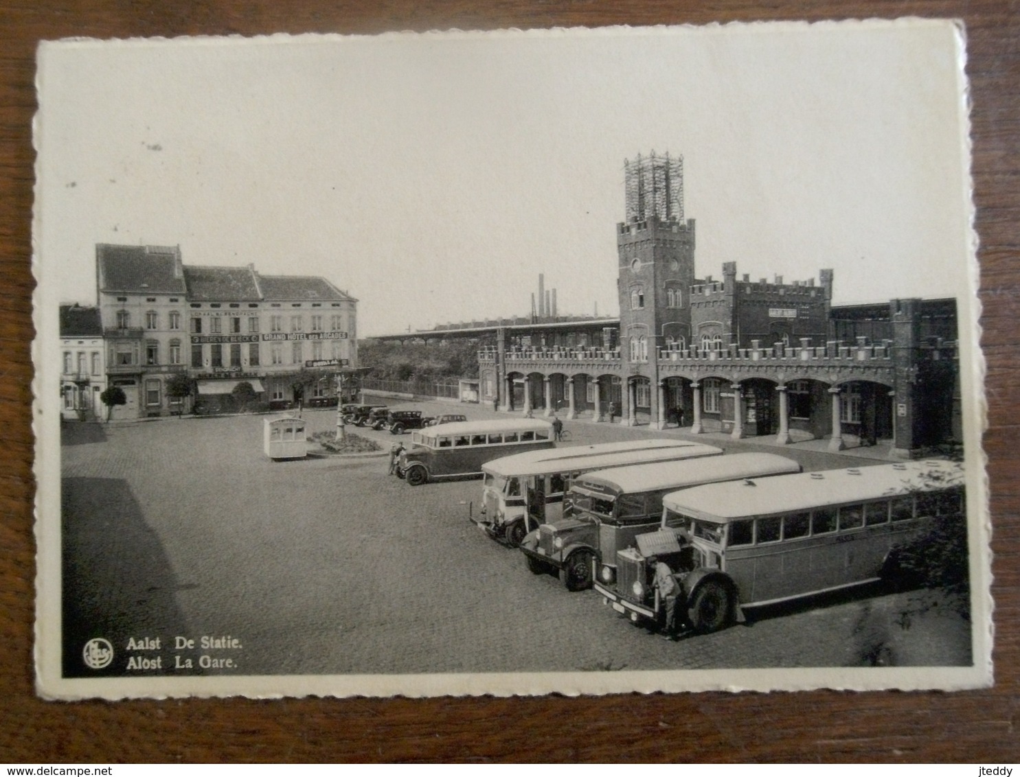 Oude Postkaart  De Statie  AALST - Aalst