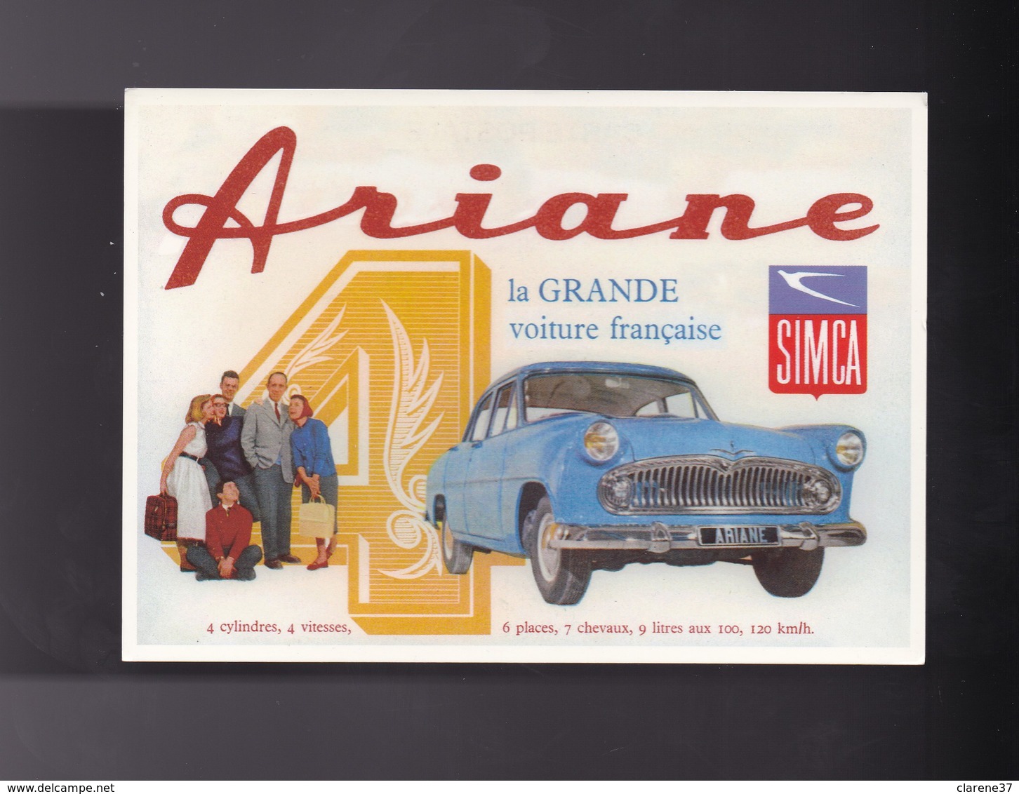 Automobile , ARIANE SIMCA - Voitures De Tourisme