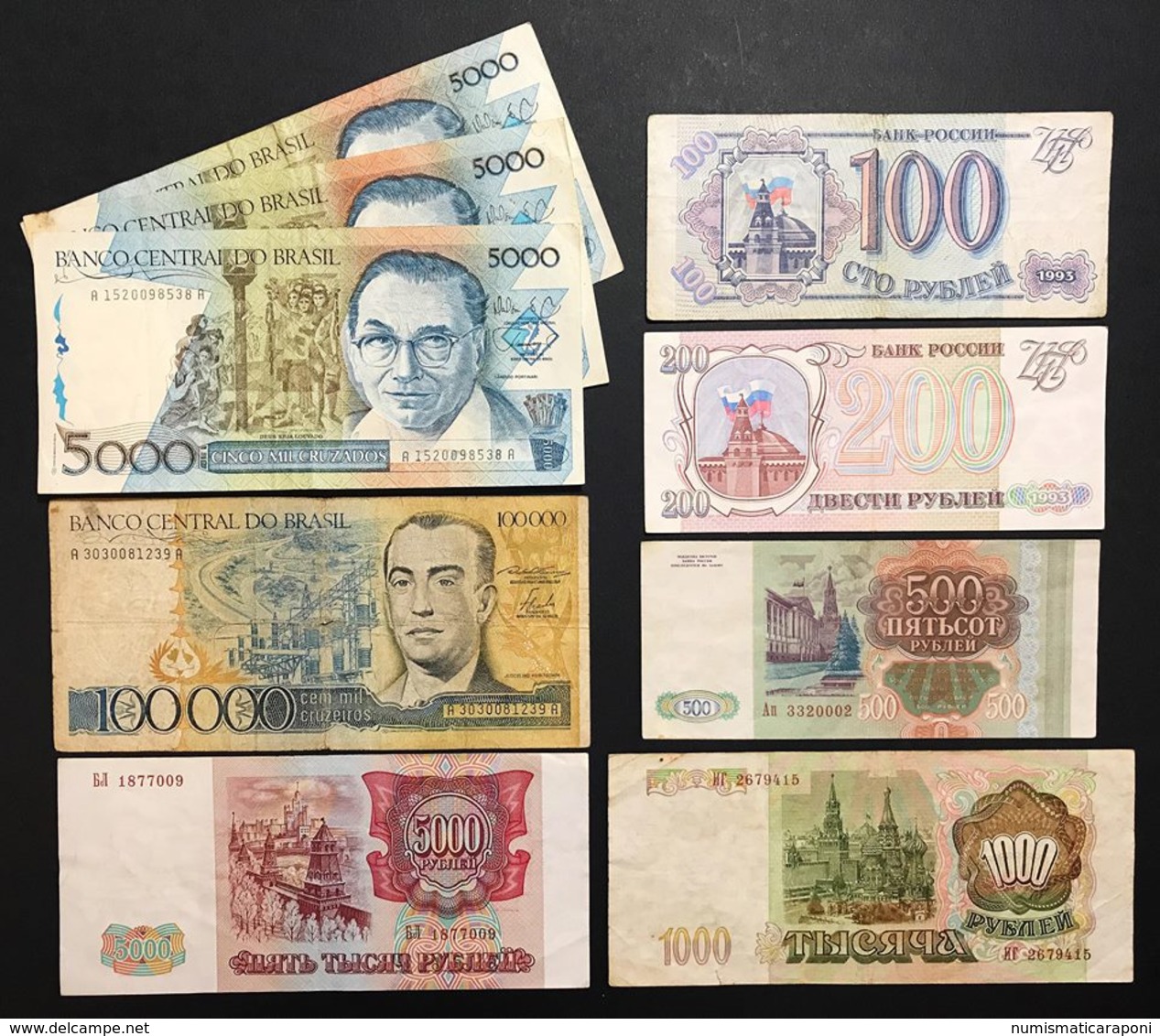 lotto di oltre 90 banconote mondiali miste india francia argentina indonesia grecia jugoslavia russia brasile