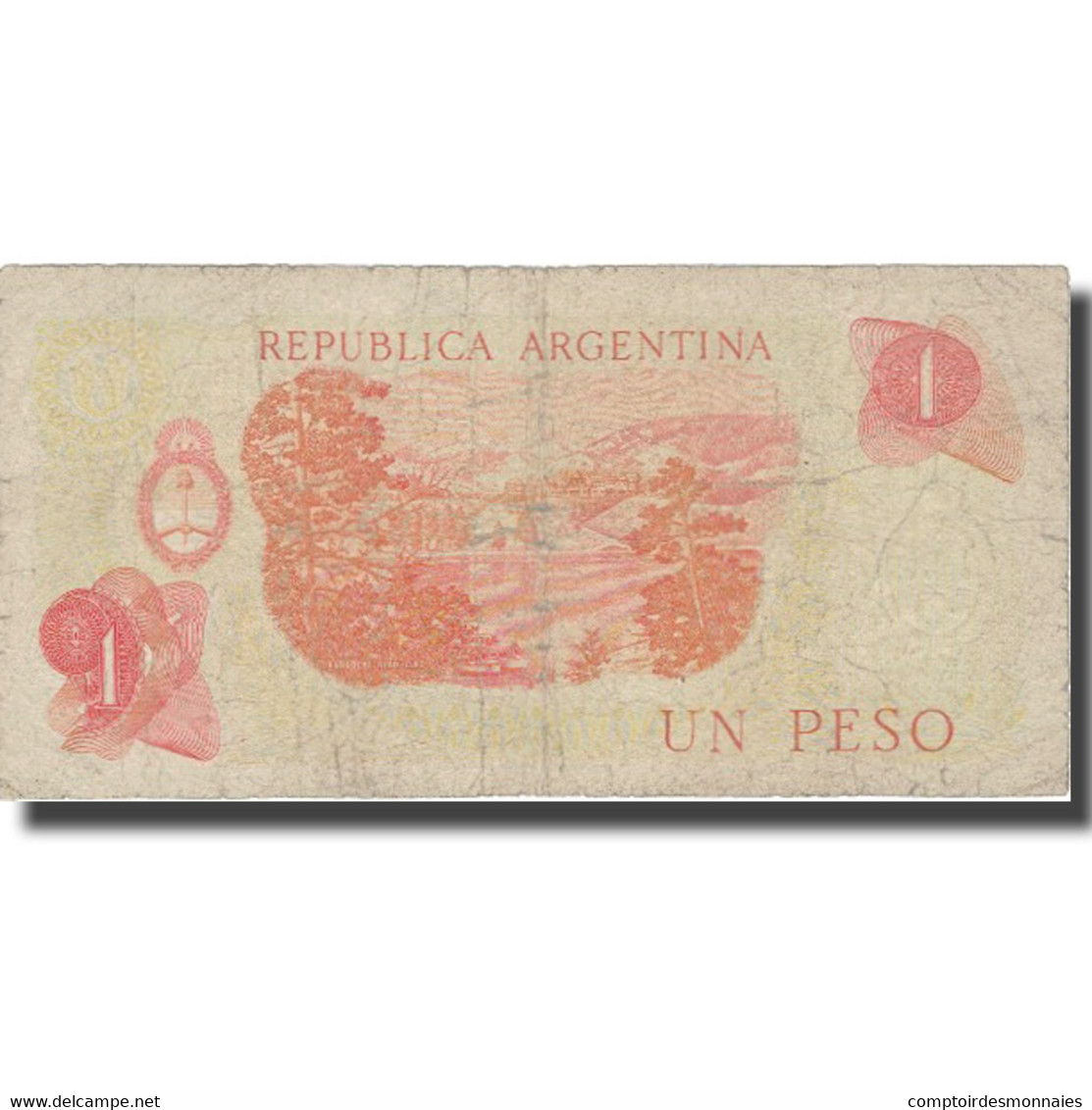 Billet, Argentine, 1 Peso, Undated ( 1970-73), KM:287, TB - Argentine