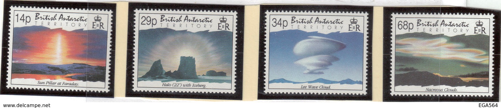 B8 - BAT 219 / 222 ** MNH De 1992 - Phénomènes Atmosphériques. - Neufs