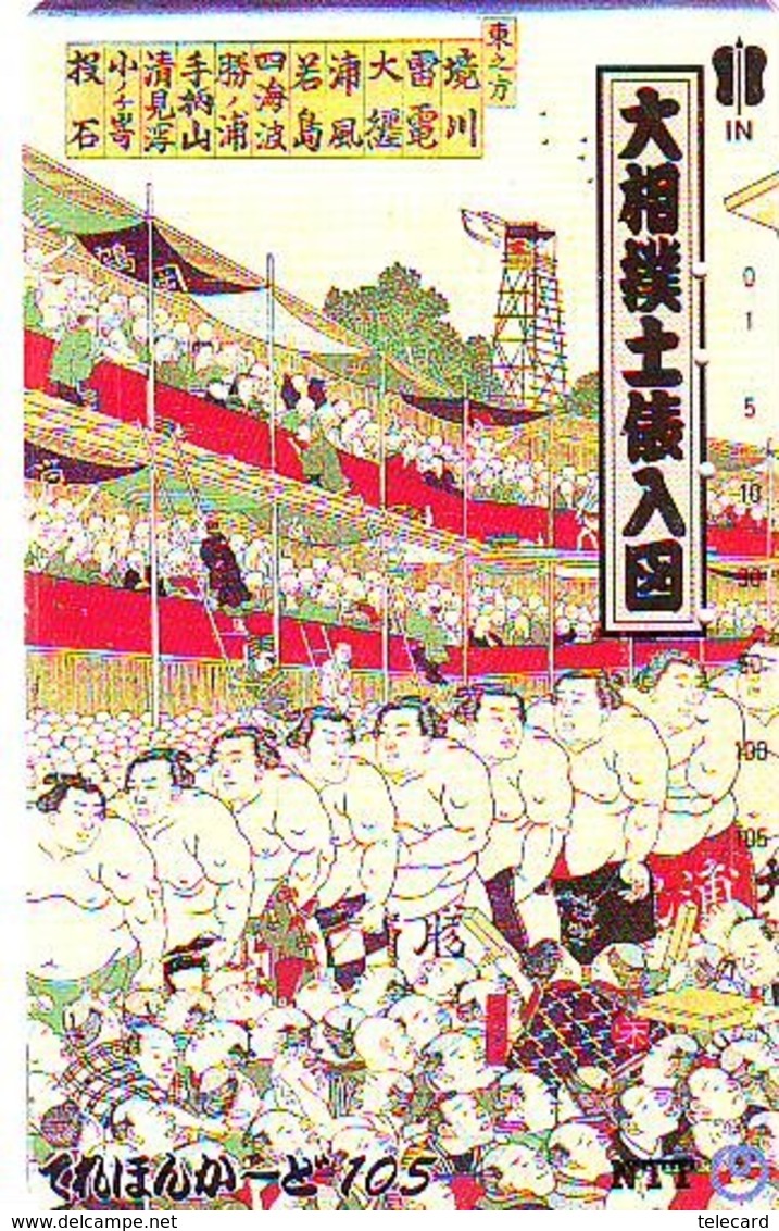 Télécarte  Japon * SUMO * JAPAN (890) LUTTE LUTTEURS WORSTELEN * JUDO * Kampf Wrestling LUCHA Phonecard - Sport