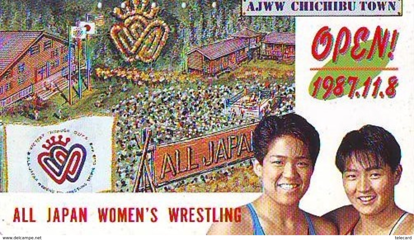 Télécarte  Japon * SUMO * FEMMES *  JAPAN (916) LUTTE LUTTEURS WORSTELEN * JUDO * Wrestling LUCHA Phonecard - Sport