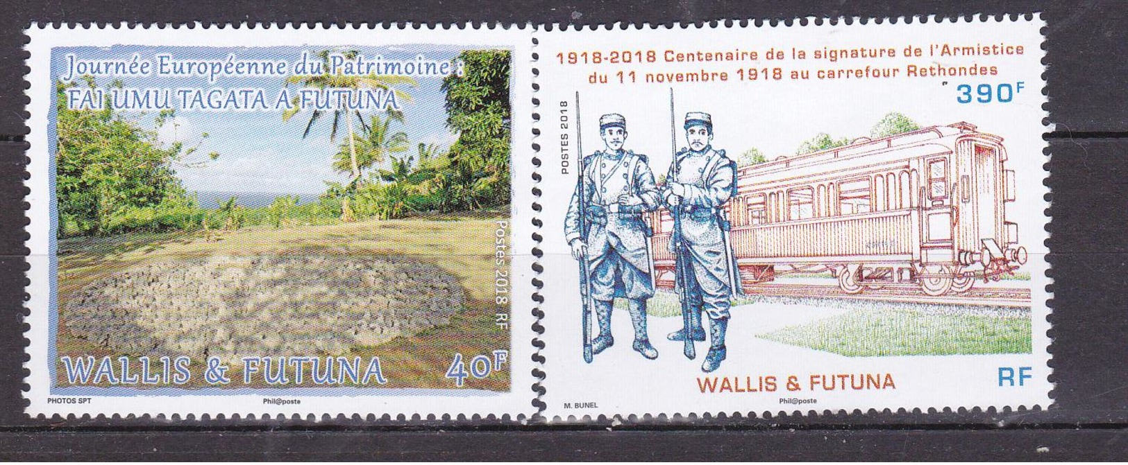 WALLIS ET FUTUNA 2018 JOURNEE DU PATRIMOINE LES 100 ANS DE L ARMISTICE  MNH - Neufs