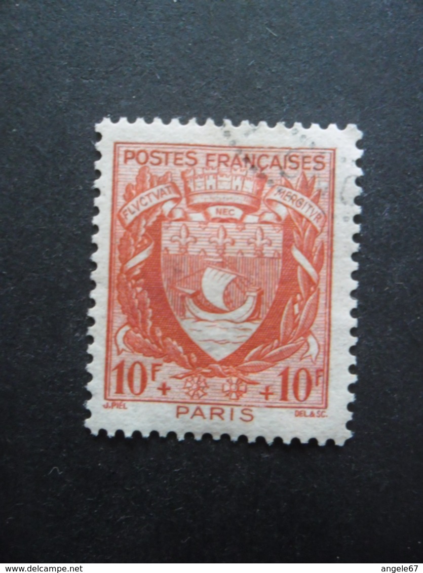 FRANCE Armoirie De Paris N°537 Oblitéré - 1941-66 Coat Of Arms And Heraldry