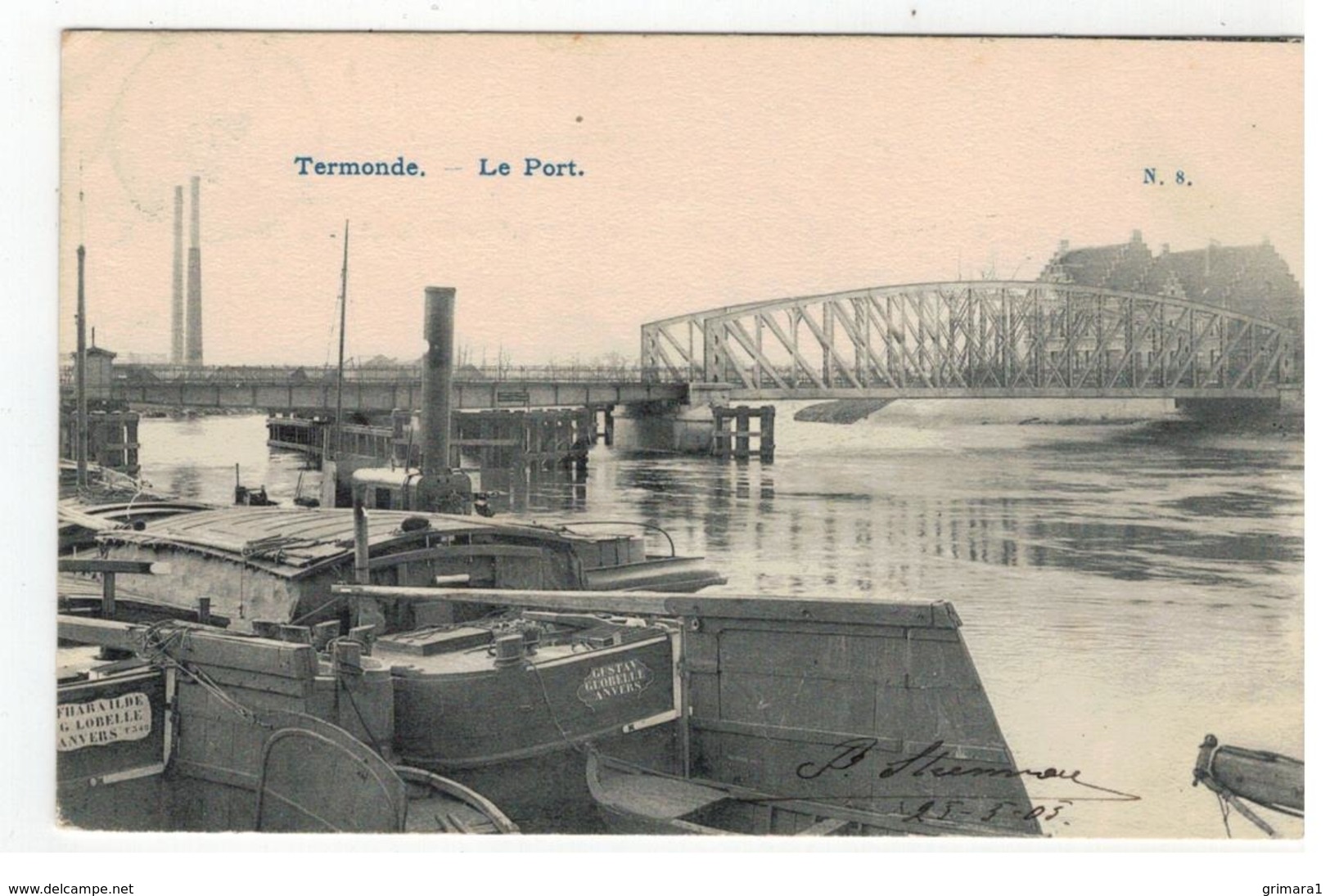 Termonde. - Le Port  N.8.   1905 - Dendermonde