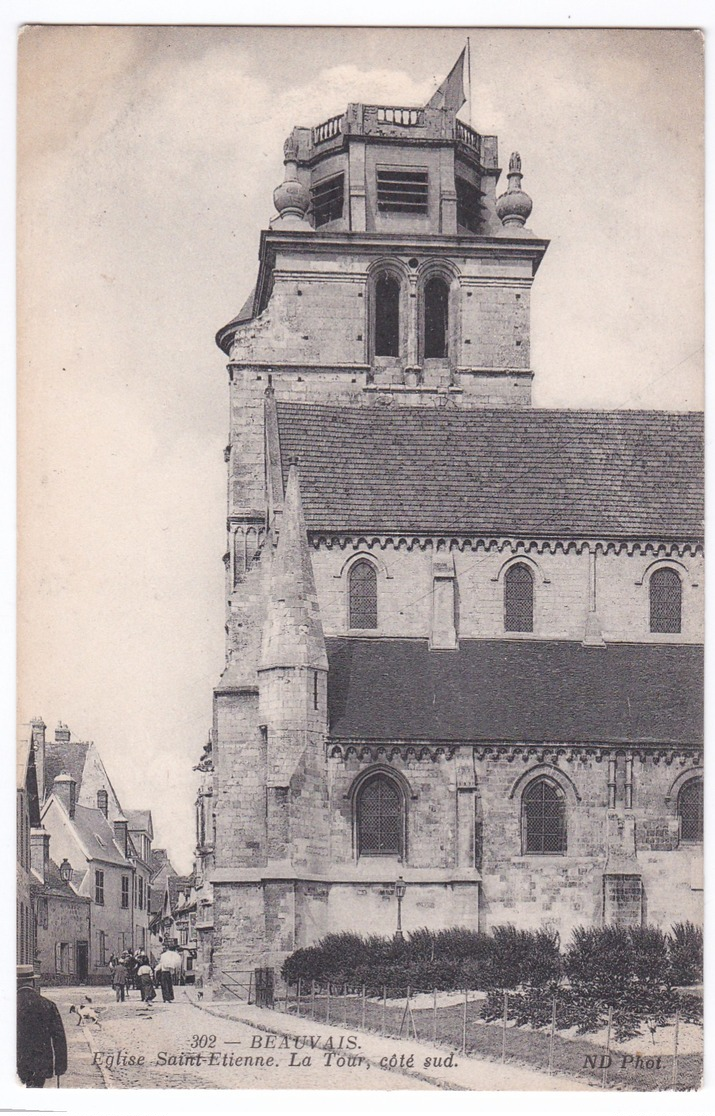 Beauvais Cpa Eglise St-Etienne La Tour Côté Sud - Beauvais